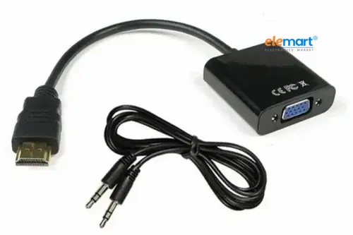 HDMI Male to VGA Female Video Converter with Audio Interface