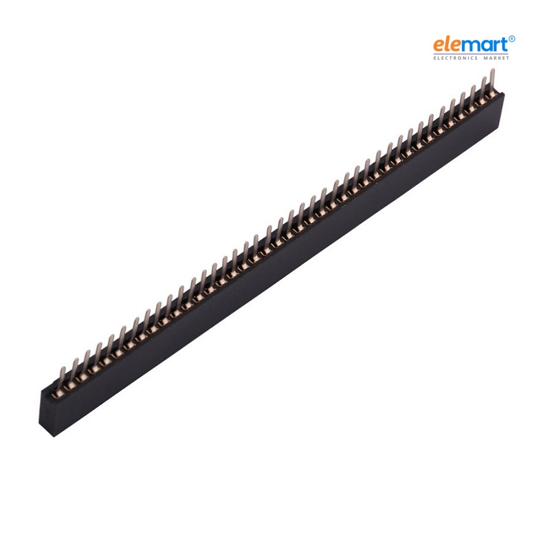 1x40 Pin 1.27mm Pitch Female Berg Strip Straight Single Row Header Connector