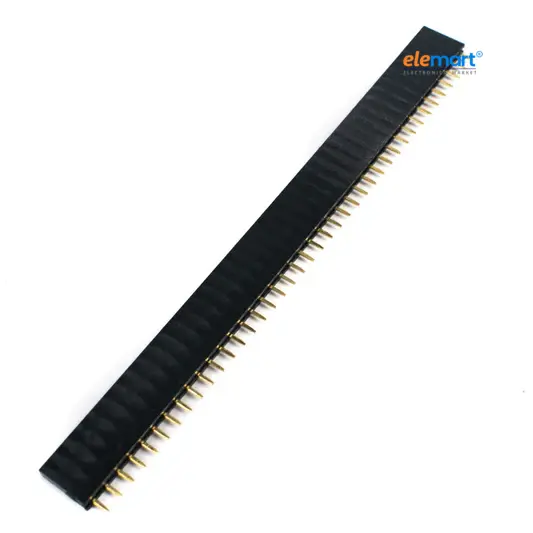 1x40 Pin 1.27mm Pitch Female Berg Strip Straight Single Row Header Connector