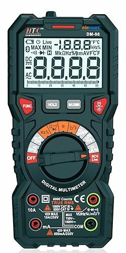 Hazari HTC Dm 98 Auto Range Digital Battery Powered Multimeter True RMS