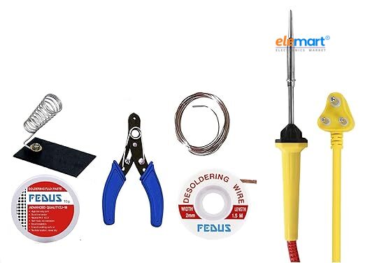 Soldering kit 6 in 1 25W DIY Electric Solder Starter Tool Kit Set with Iron Stand