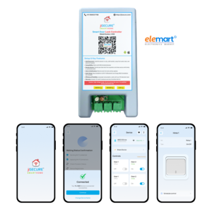 jiSECURE Smart Lock Controller with Electronic Lock | App & Manual Control