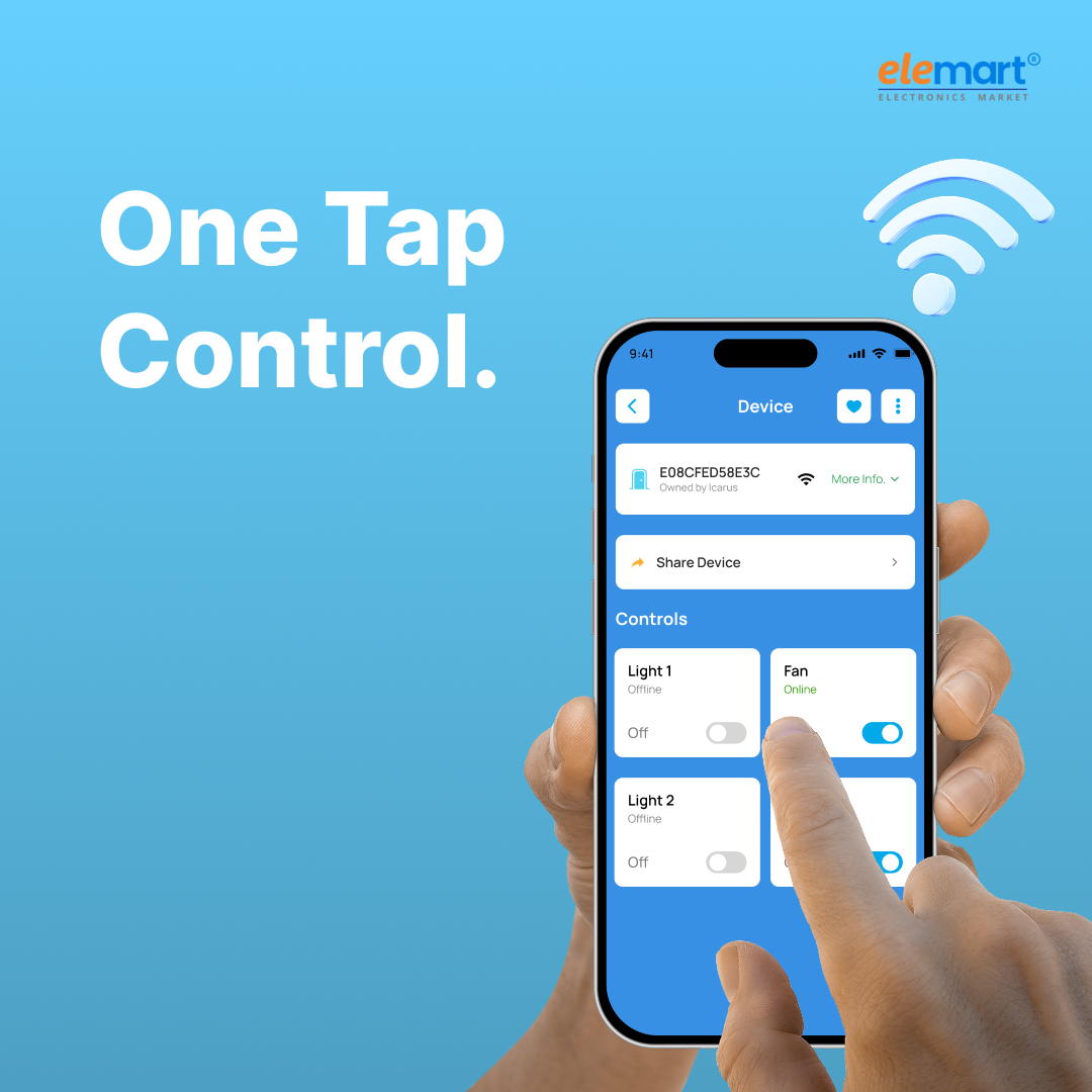 jiSECURE 4 Node Smart Switch | WiFi and Bluetooth Enabled Smart Home Controller