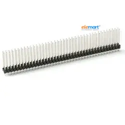 2x40 Pin 2.54 mm Pitch Male Berg Strip Straight Double Row Header Connector