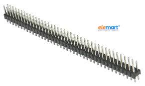 2x40 Pin 2.54 mm Pitch Male Berg Strip Straight Double Row Header Connector