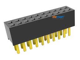 2x40 Pin 2.54mm Pitch Female Berg Strip Straight Double Row Header Connector