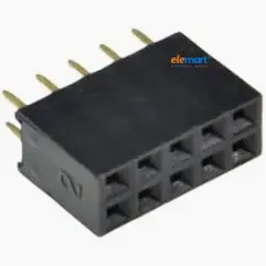2x40 Pin 2.54mm Pitch Female Berg Strip Straight Double Row Header Connector