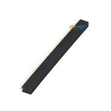 2x40 Pin 2.54mm Pitch Female Berg Strip Straight Double Row Header Connector