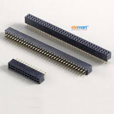 2x40 Pin 2.54mm Pitch Female Berg Strip Straight Double Row Header Connector