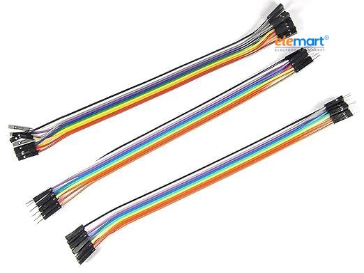 30-Piece Breadboard Jumper Wire Kit | Male-to-Male Connecting Wires for Arduino, ESP32 & Raspberry Pi