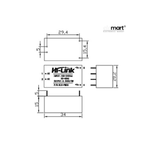 Hi-Link HLK-PM12 12V 3W AC-DC Power Supply Module