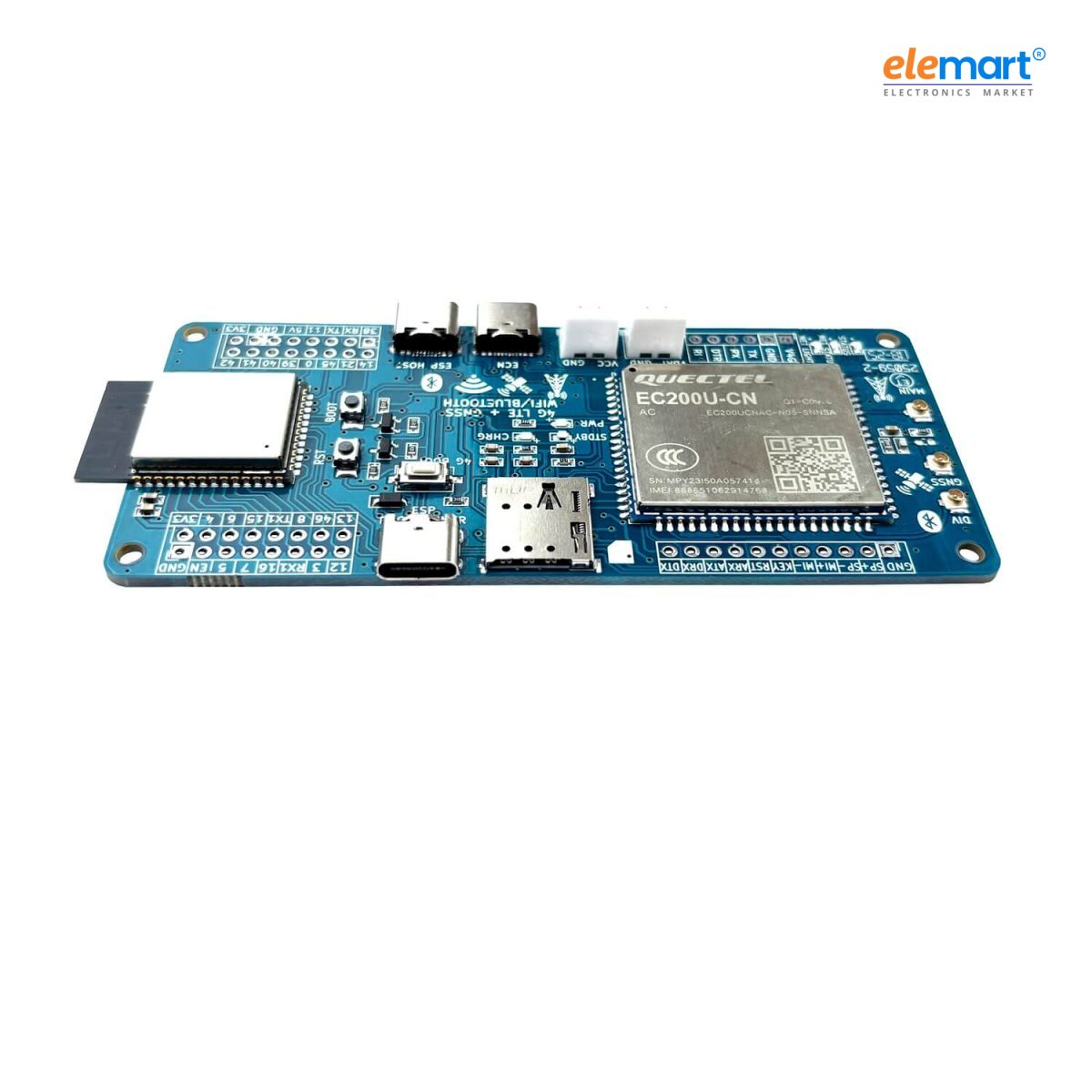 ESP32-S3 with EC200U 4G LTE Cat-1 WiFi Bluetooth GNSS IoT Smart Modem Development Board