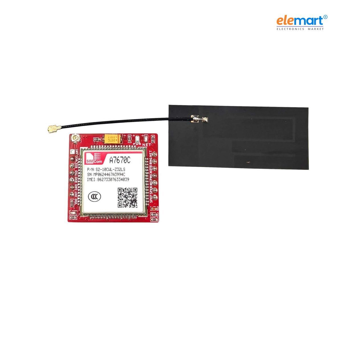 A7670C-LANS SIMCom 4G LTE Cat-1 Module Breakout Board with Nano SIM Support