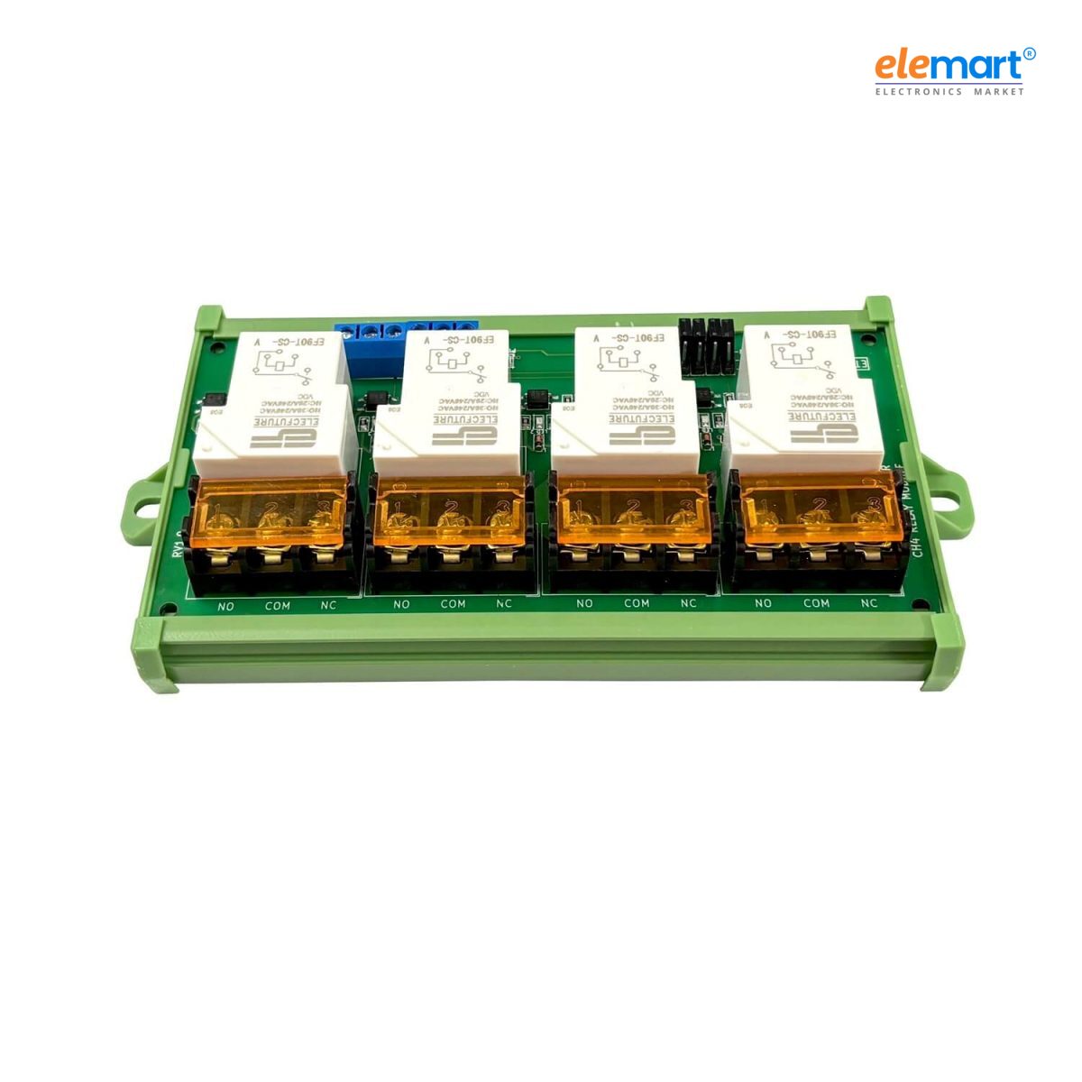 ST30-05-4CH-PM – 4 Channel 5V 30A Relay Module with Optocoupler Isolation, High & Low Trigger (Panel Mount)