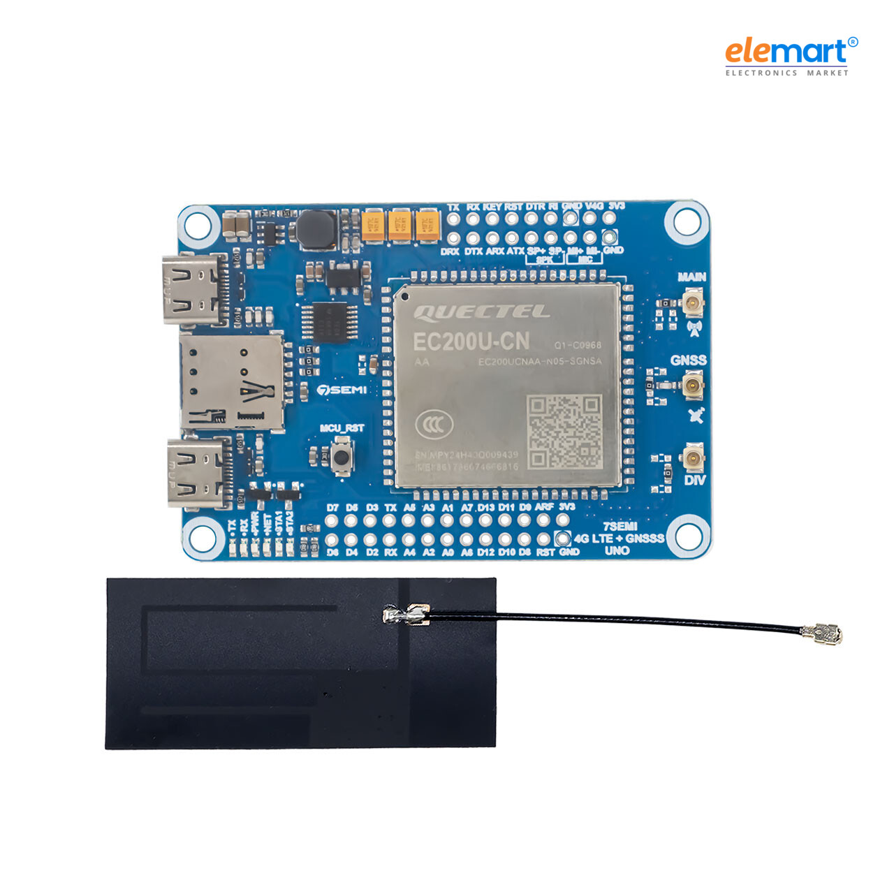ESP32-S3 with EC200U 4G LTE Cat-1 WiFi Bluetooth GNSS IoT Smart Modem Development Board