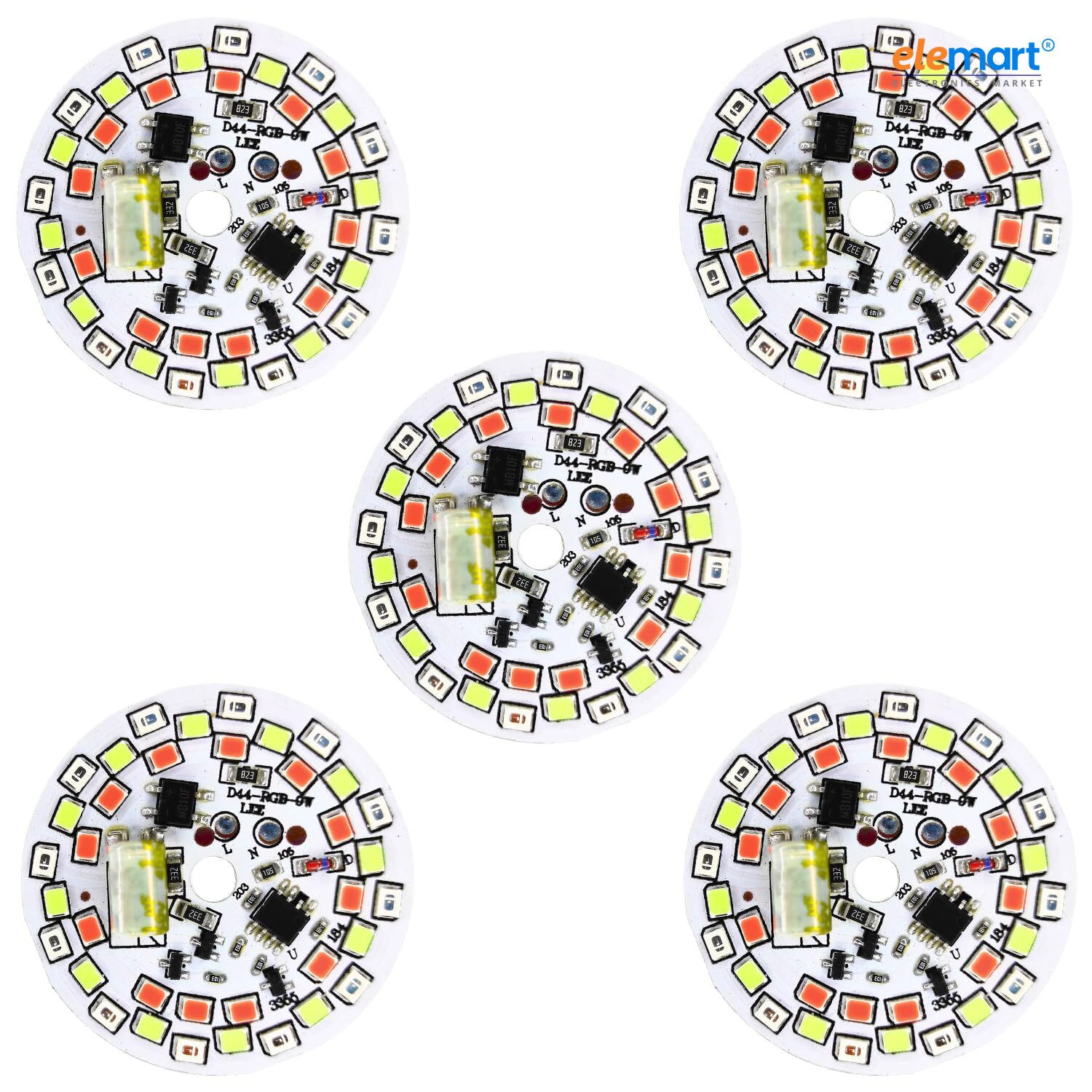 UNIVERSAL HU (5 Pack of 7 in 1 DOB Multicolor LED Light for Home Decor