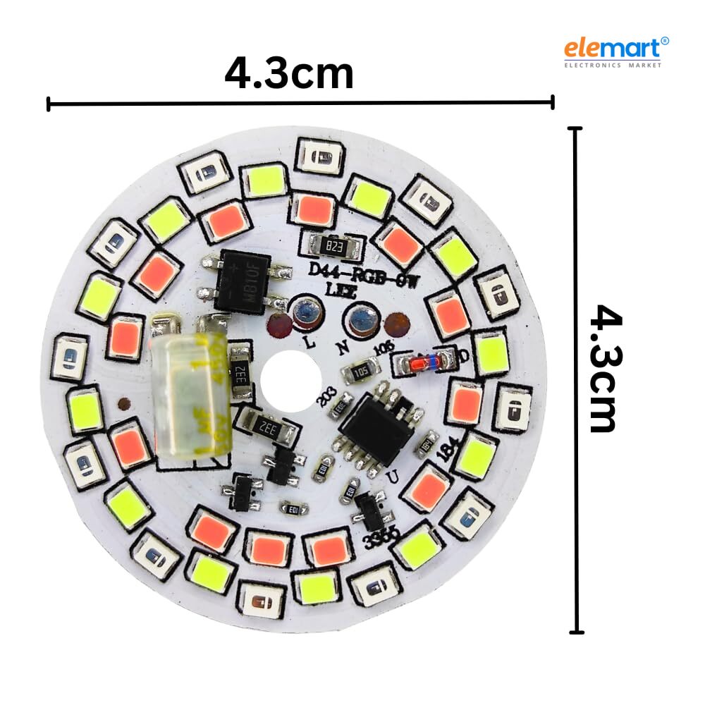UNIVERSAL HU (5 Pack of 7 in 1 DOB Multicolor LED Light for Home Decor
