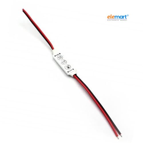 Wizzo {2 Pieces) 5 Speed & 6 Modes LED Strip Light Flasher Blinker Strip Controller for LED Module