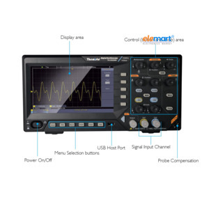 Themisto TH-OS2000 2-Channel 100MHz Bandwidth 1GSa/s Sampling Rate with Function Generator Digital Oscilloscope