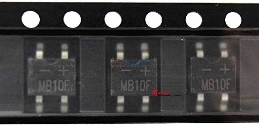 MB10F Bridge Rectifier SMD 0.8A 4 PIN For Electronic Circuit