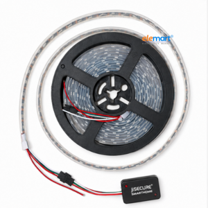 jiSECURE Smart LED Strip Controller With LED Strips | App-Controlled 5V Addressable LED Controller | Multiple Lighting Effects