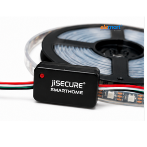 jiSECURE Smart LED Strip Controller With LED Strips | App-Controlled 5V Addressable LED Controller | Multiple Lighting Effects