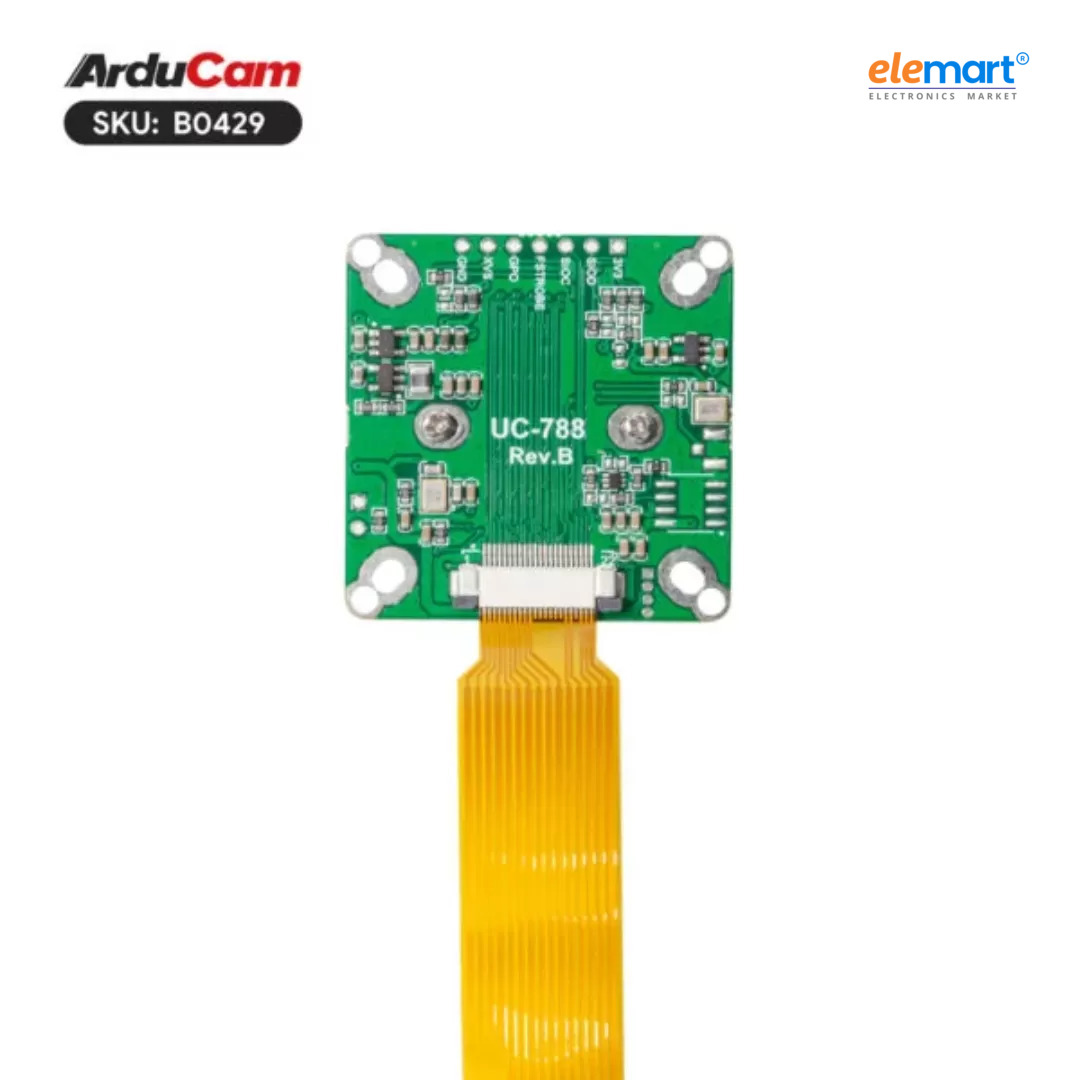 Arducam Full HD Color Global Shutter Camera for Raspberry Pi, 2.3MP AR0234 Wide Angle Pivariety Camera Module
