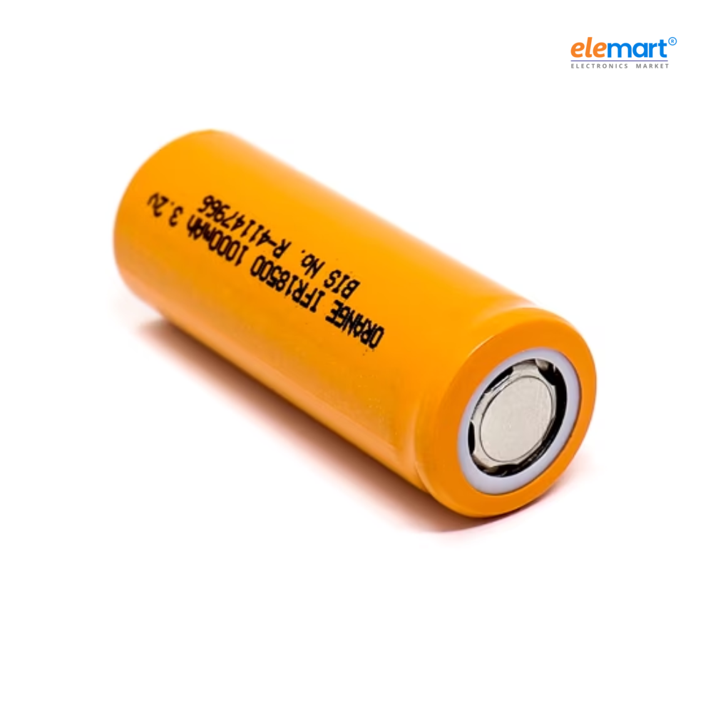 Orange A Grade IFR18650 3.2V 1500mAh 3C LiFePO4 Battery