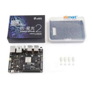 VisionFive2 RISC-V 4GB RAM Single Board Computer, StarFive JH7110 Processor with Integrated 3D GPU, base on Linux, with Wi-Fi module