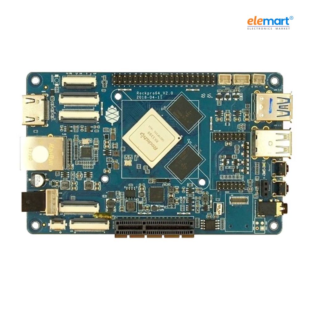 Pine64 ROCKPro64 Single Board Computer with 4GB LPDDR4 system memory