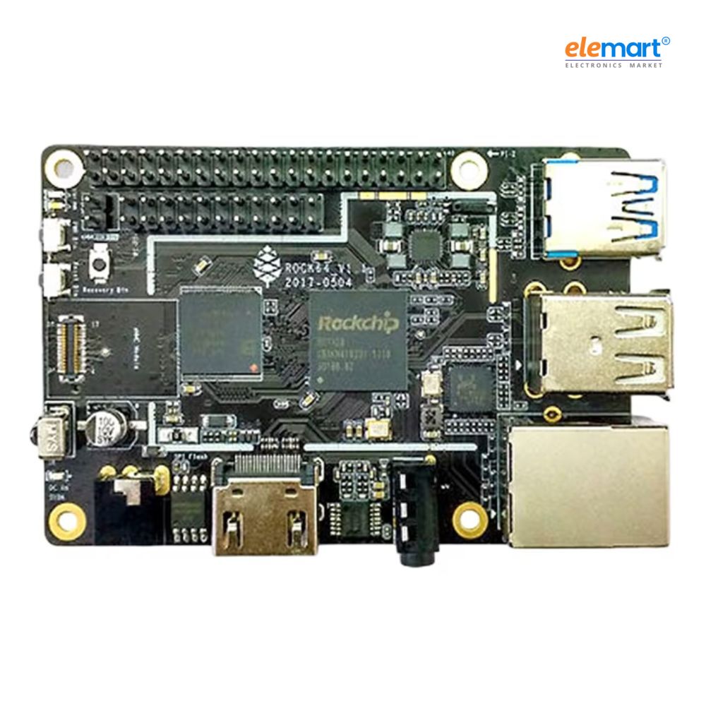 Pine64 ROCK64 Single Board Computer with 4GB 1600MHz LPDDR3 memory