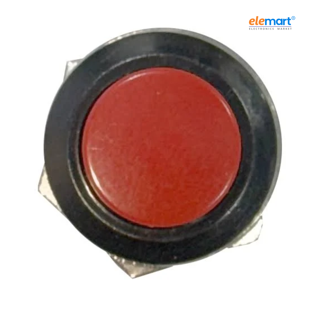 Red R13-507 16mm No Lock Push, Button Momentary Switch 3A, 250V