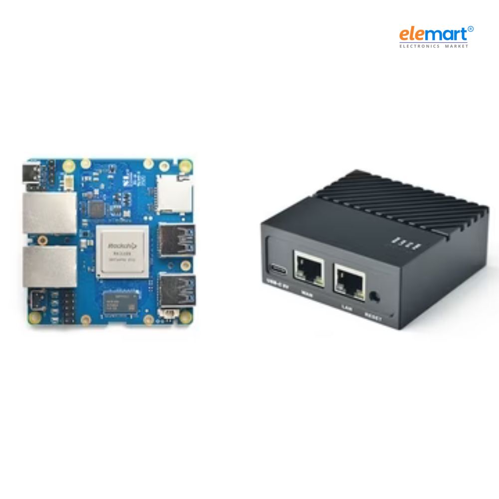 Nanopi R4S Mini Router OpenWRT with Dual-Gbps Ethernet Ports 4GB LPDDR4 Based in RK3399 Soc for IOT NAS Smart Home Gateway