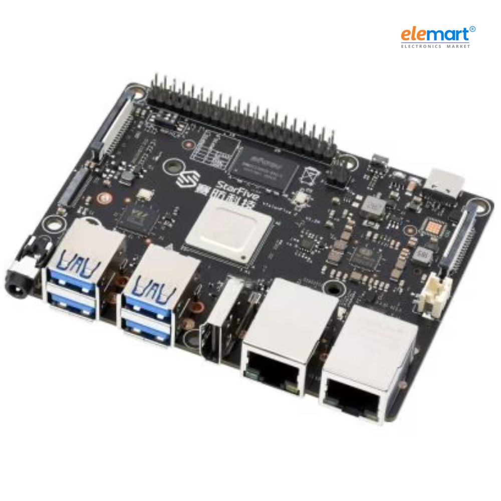 VisionFive2 RISC-V Single Board Computer 8GB, StarFive JH7110 Processor with Integrated 3D GPU, base on Linux, board only, without WiFI Module and Power Adapter