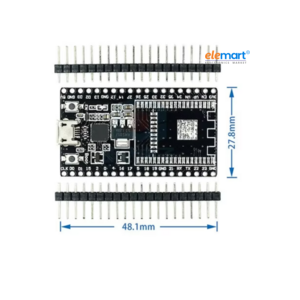 Black ESP32-DEVKITC Development Board Backboard