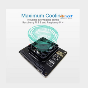 Argon Fan HAT for Raspberry Pi 4, 3B,3 B+, Includes 40mm Fan
