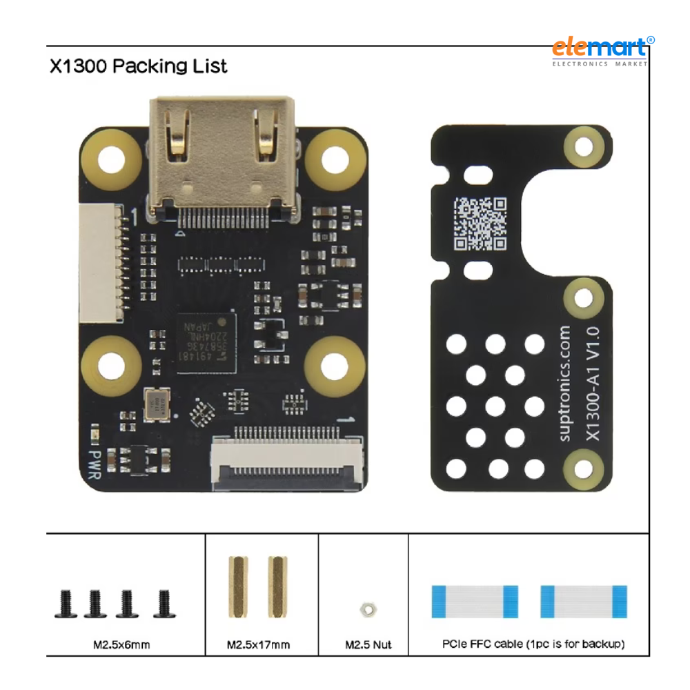 Geekworm X1300 HDMI to CSI2 Shield for Raspberry Pi 5 Only