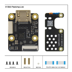 Geekworm X1300 HDMI to CSI2 Shield for Raspberry Pi 5 Only