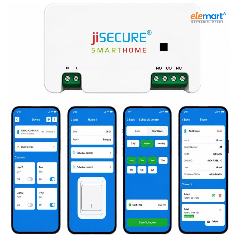 jiSECURE 4 Node Smart Switch