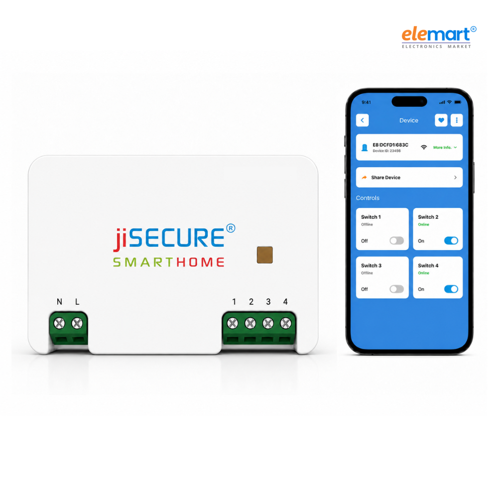 jiSECURE 4 Node Smart Switch Controller