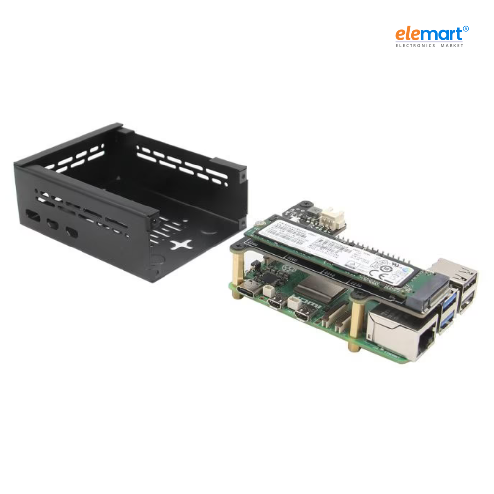 Geekworm P579 Raspberry Pi 5 PCIe Metal case Compatible with X1001/X1000/X1003/X1004/X101