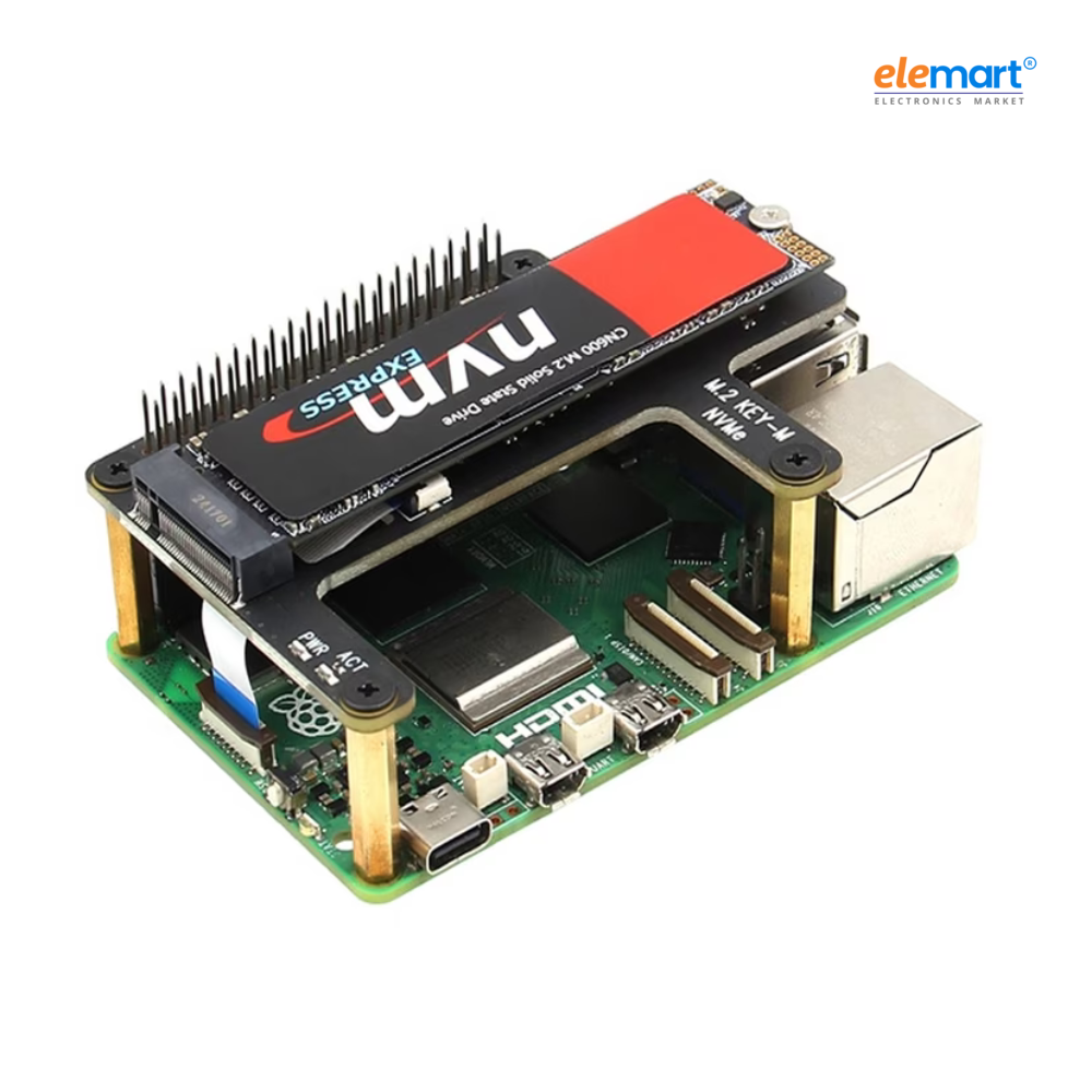 Geekworm X1015 PCIe toM.2 Key-M NVMe SSD PIP TOP for Raspberry Pi 5