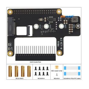 Geekworm X1015 PCIe toM.2 Key-M NVMe SSD PIP TOP for Raspberry Pi 5