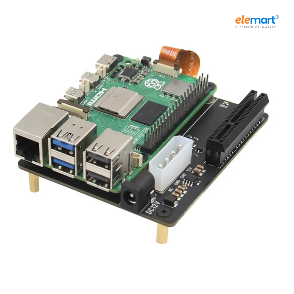 Geekworm X1010 PCIe FFC to Standard PCIe x4 Slot Expansion Board for Raspberry Pi 5
