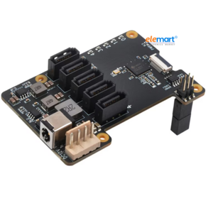 Geekworm X1009 PCIe to 5-Port SATA Shield for Raspberry Pi 5 (NOT Support Boot from HDD/SSD)