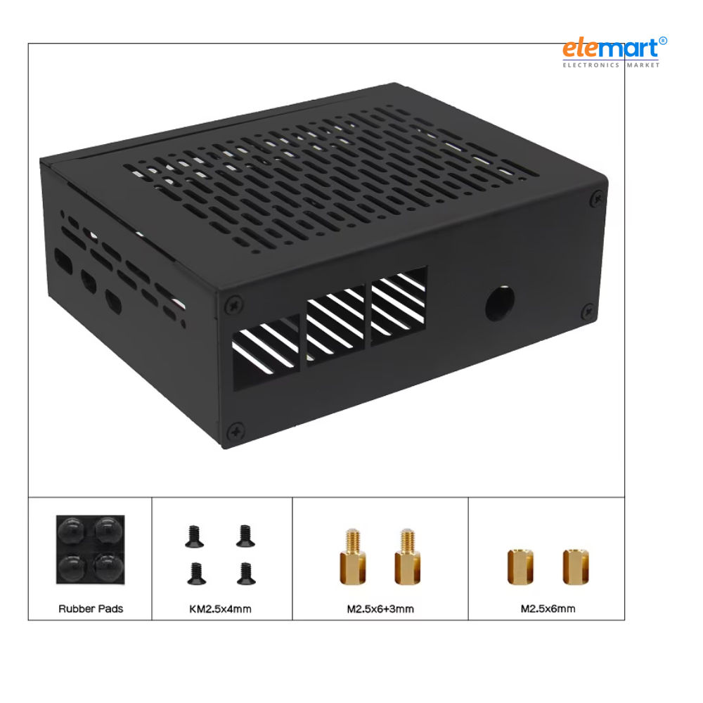Geekworm X1011-C1 Metal Case for Raspberry Pi 5 X1011 Shield