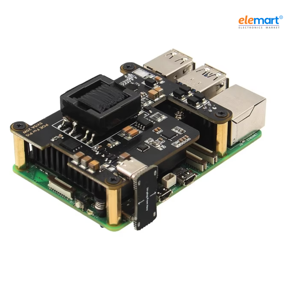 Geekworm Raspberry Pi 5 PoE Hat support 802.3af/at [Pi5-POE-PD-A]