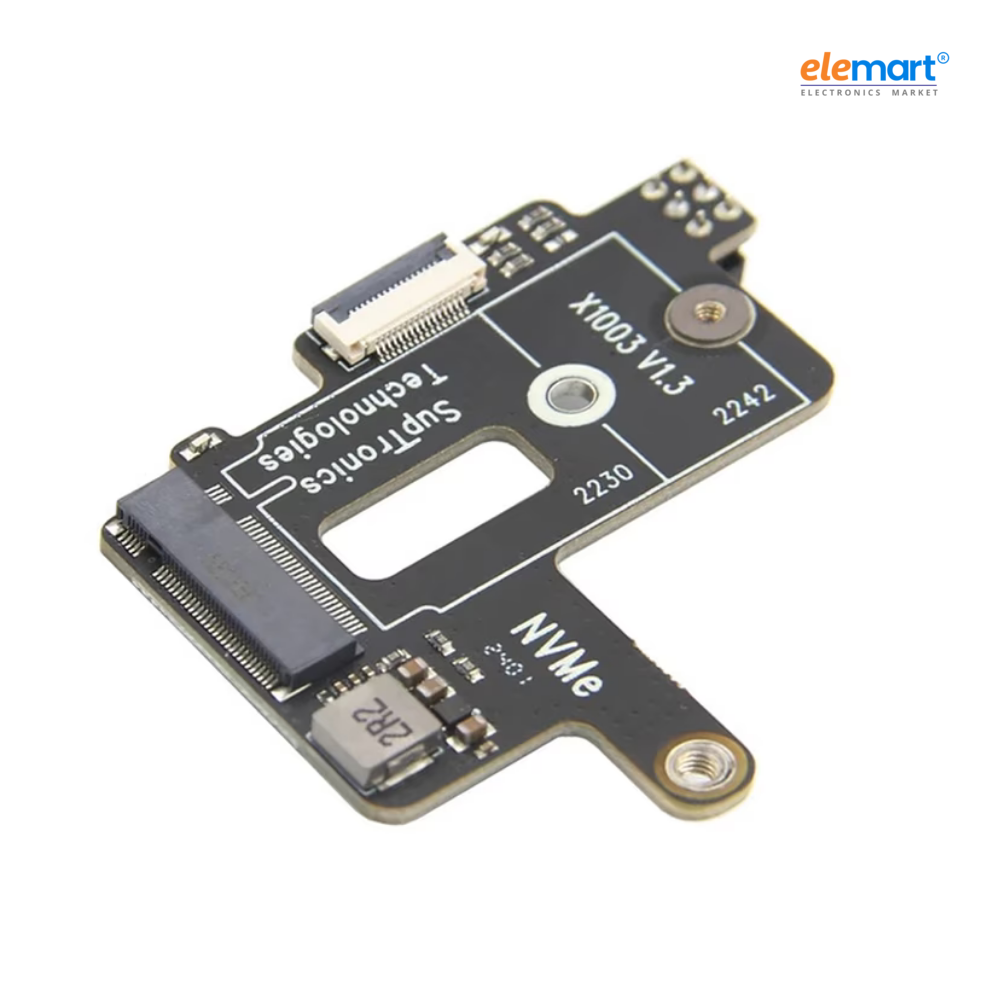 Geekworm X1003 PCIe to M.2 Key-M NVMe SSD PIP TOP for Raspberry Pi 5