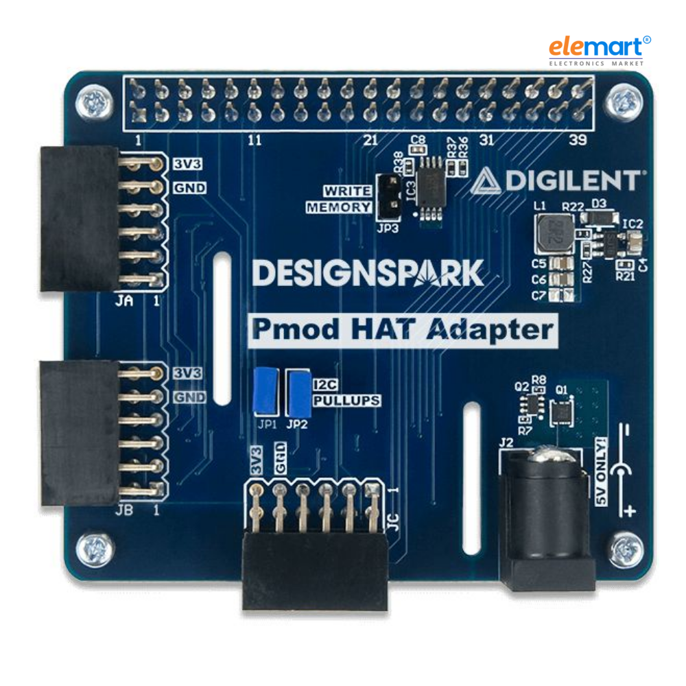 Digilent Pmod HAT Adapter: Pmod Expansion for Raspberry Pi