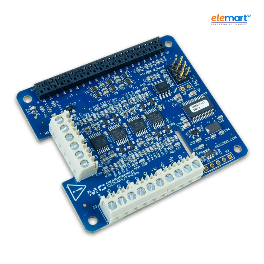 Digilent MCC 118 : Voltage Measurement DAQ HAT for Raspberry Pi